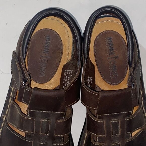 MINNETONKA LEATHER UPPER SHOES SIZE 8N main image 4